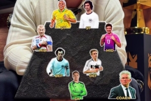 百家乐官方-小猪评梦幻七人制阵容:大罗&盖德-穆勒搭档锋线,齐祖贝皇在列