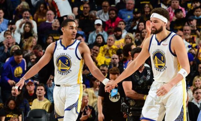 百家乐官网-库里变最贵替补！水花三兄弟够狠辣 掘金降速破局？